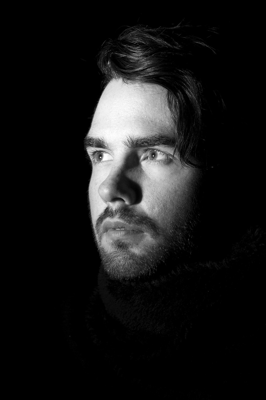face, man, light, dark, black and white, epiphany, face, man, man, man, man, man, epiphany